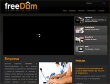 Tablet Screenshot of freedomingenieria.com